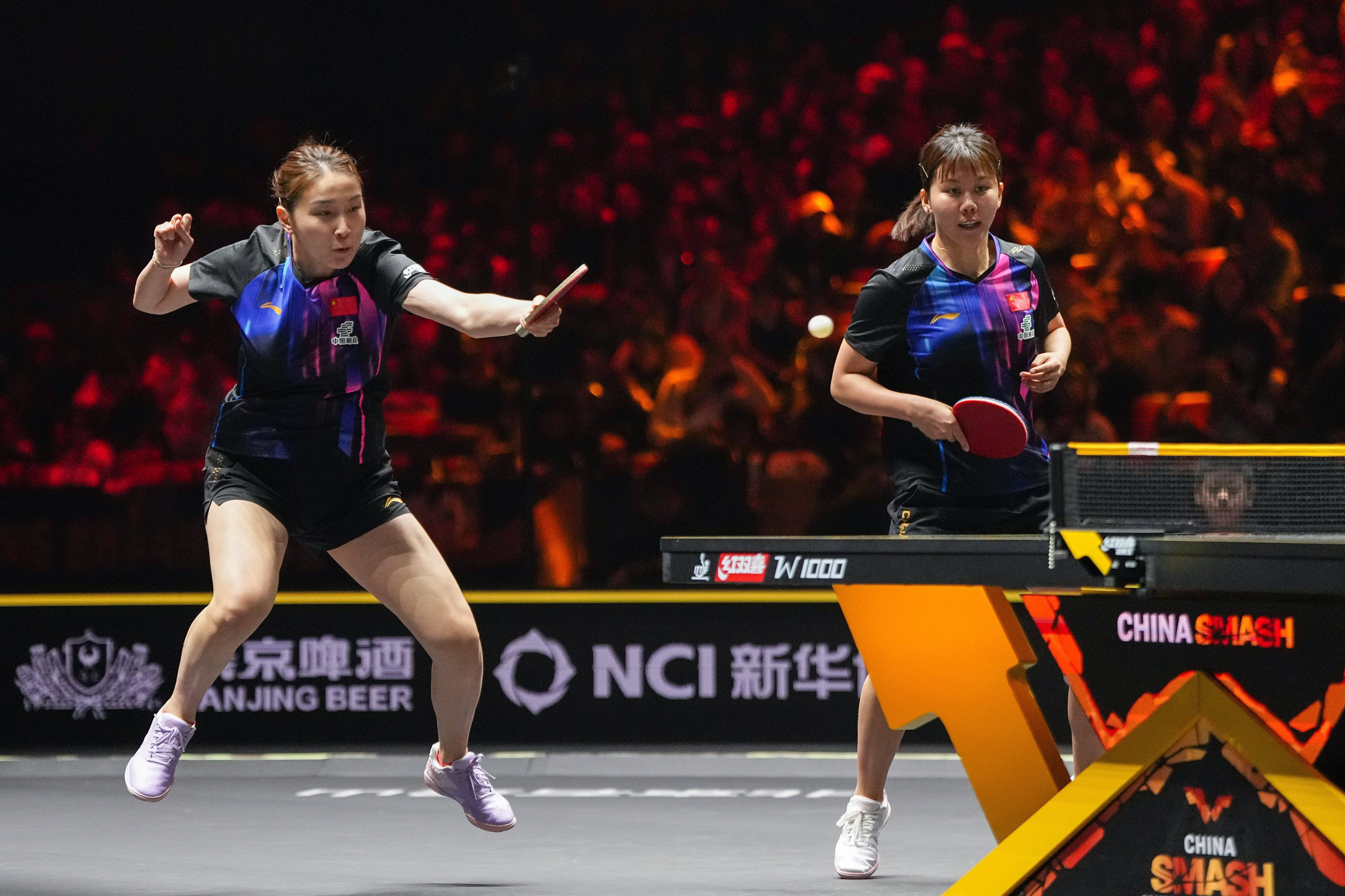 开云下载-(体育)乒乓球——WTT中国大满贯赛:蒯曼/王曼昱晋级女双决赛