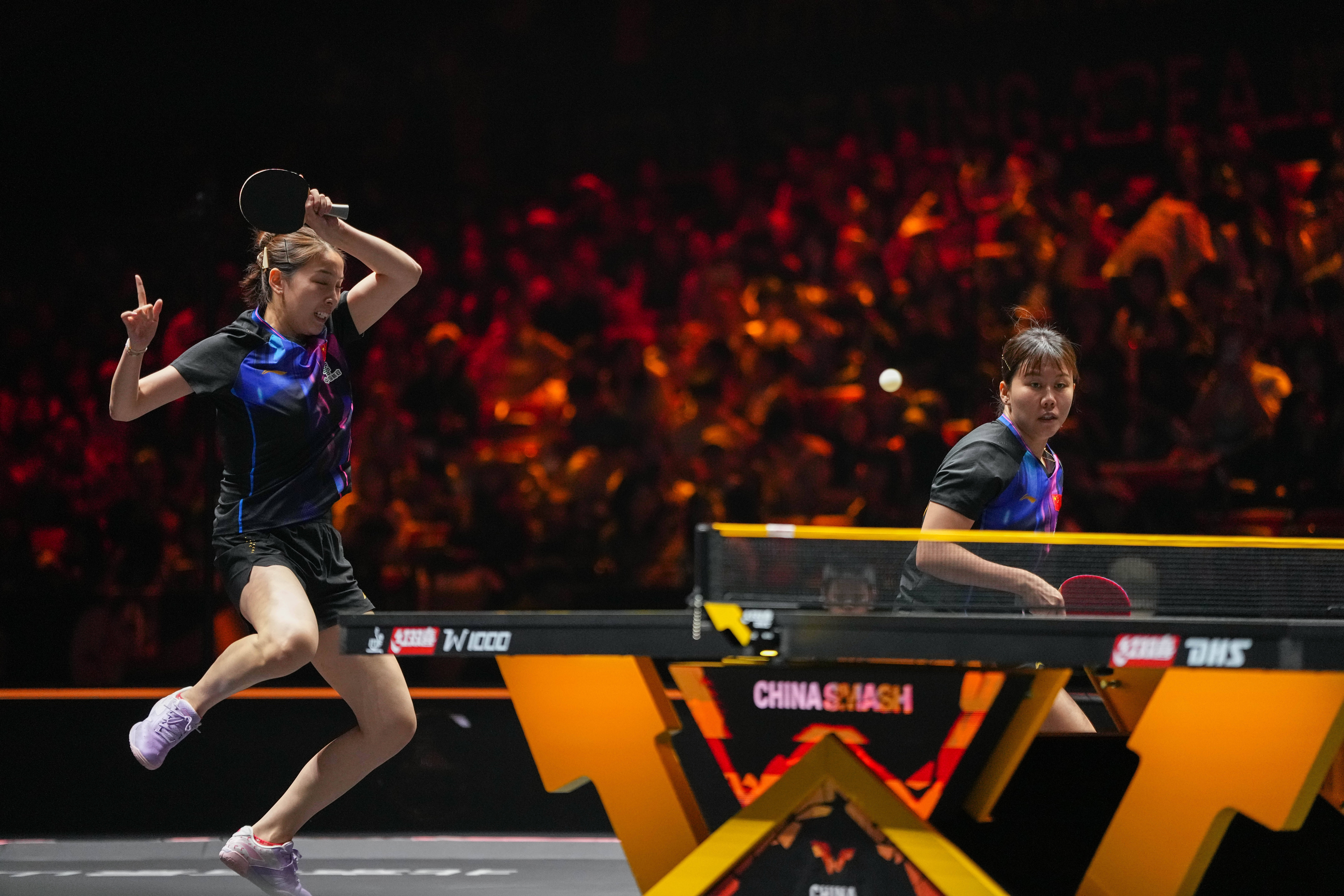 开云下载-(体育)乒乓球——WTT中国大满贯赛:蒯曼/王曼昱晋级女双决赛